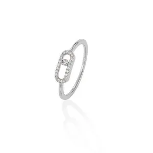0.10ctw White Gold Diamond Pavé Fashion Ring