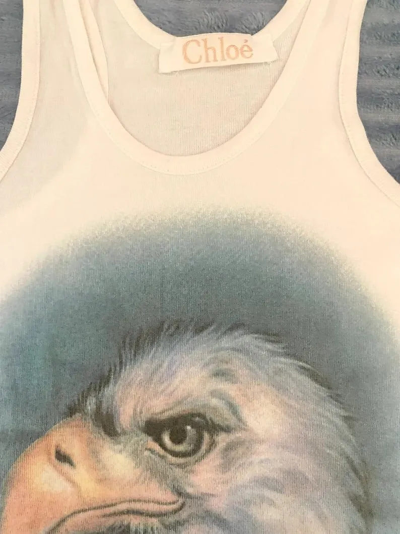 2000s Chloe Eagle Moon Tank Top