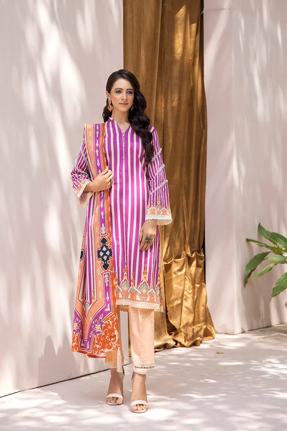 3PC Unstitched Khaddar Suit KKH-2210