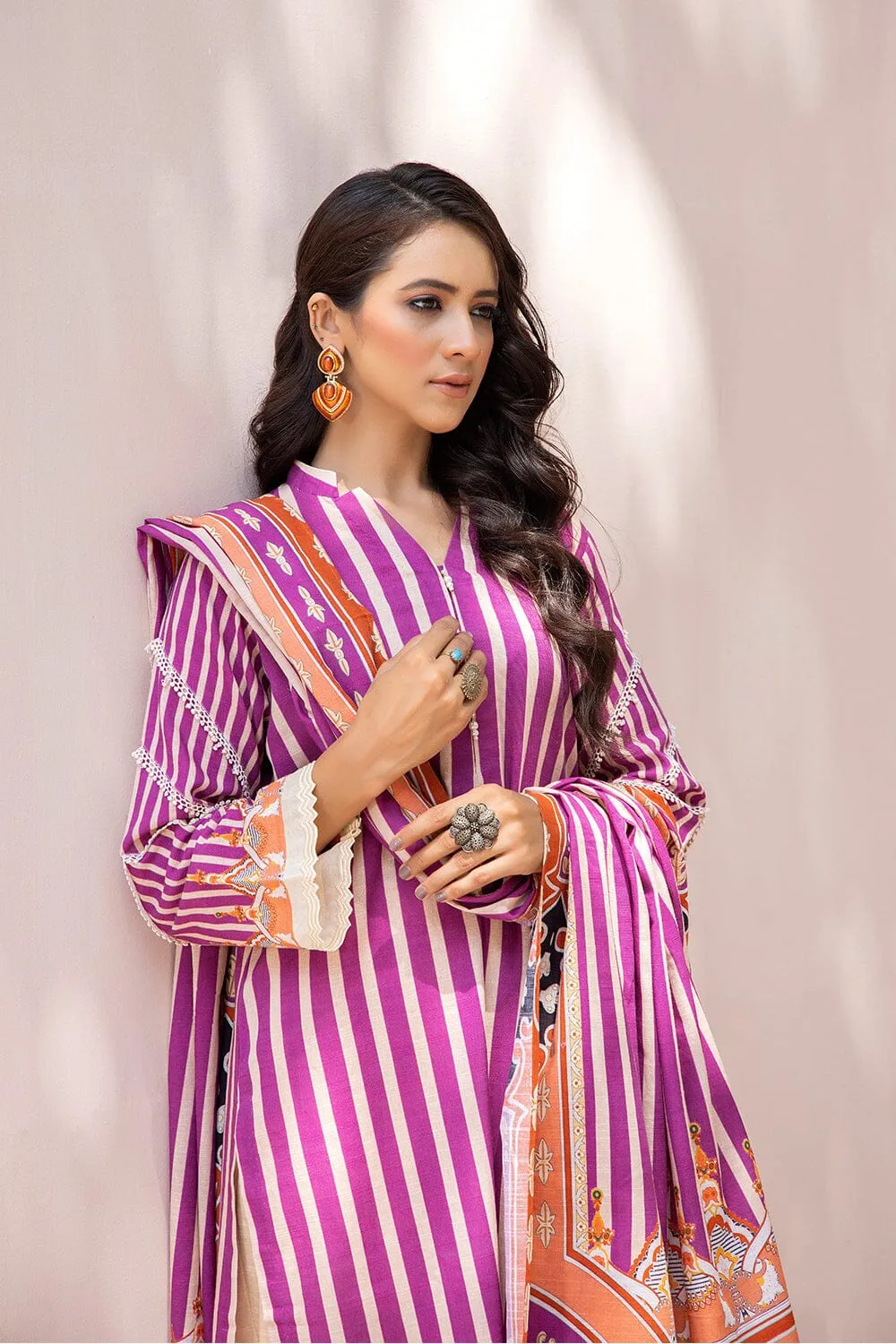 3PC Unstitched Khaddar Suit KKH-2210