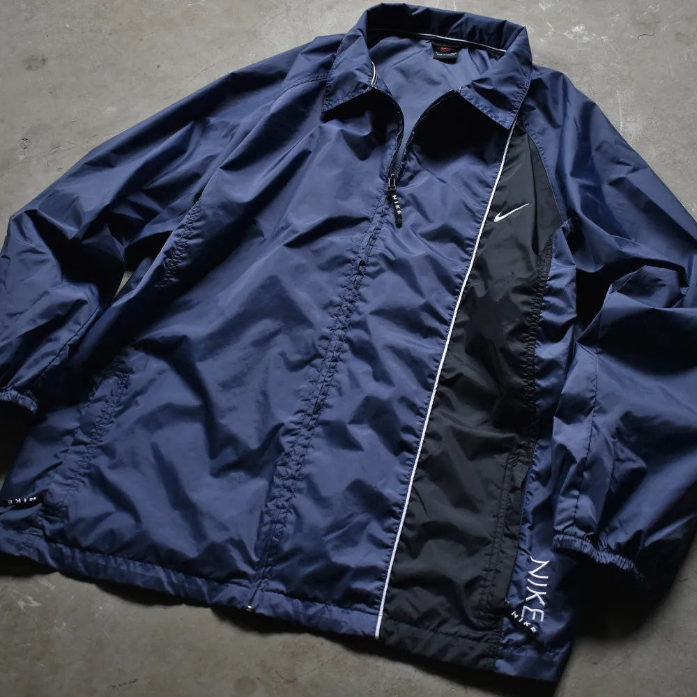 90's　NIKE/ナイキ 衿付き ナイロンジャケット コーチジャケット　221018