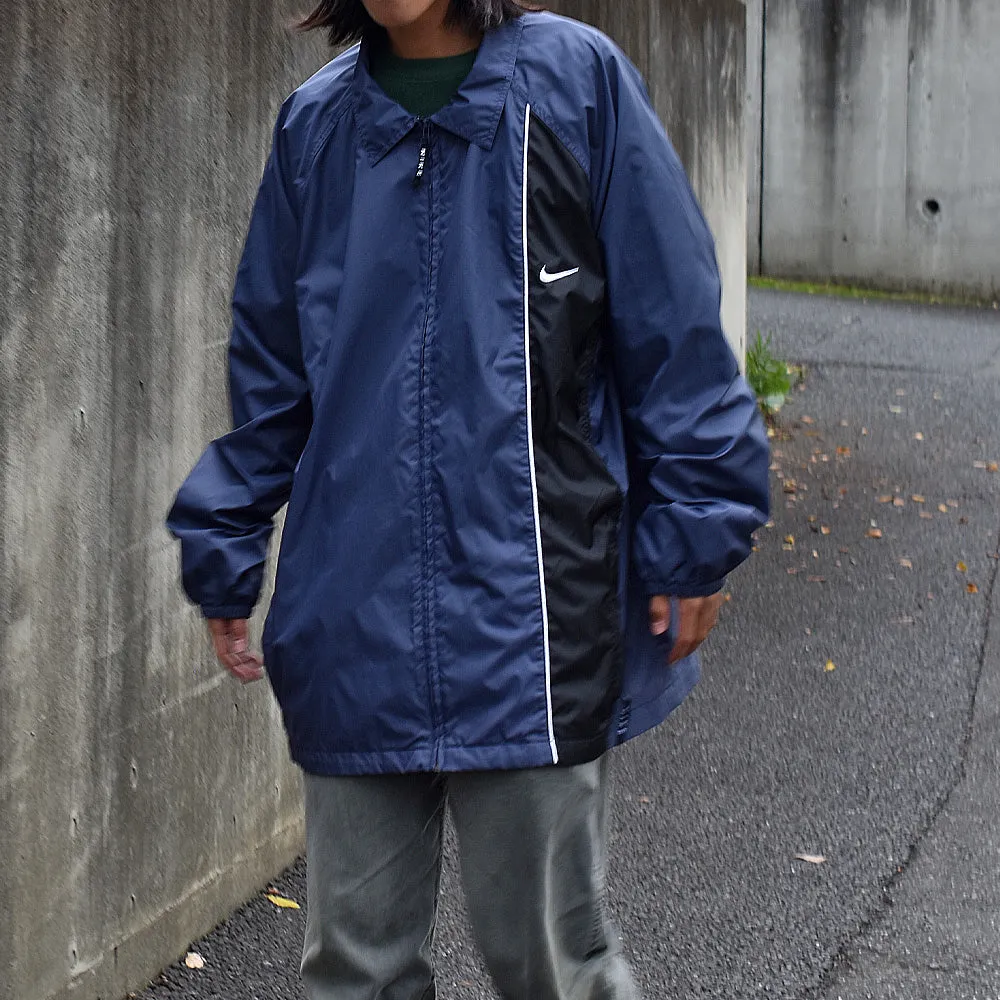 90's　NIKE/ナイキ 衿付き ナイロンジャケット コーチジャケット　221018