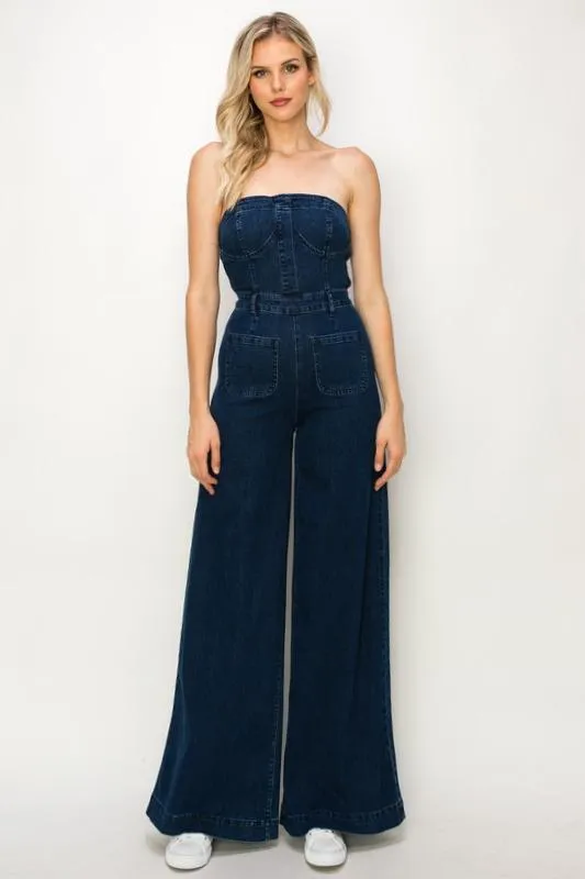 Amour Libre Tube Top Jumpsuit