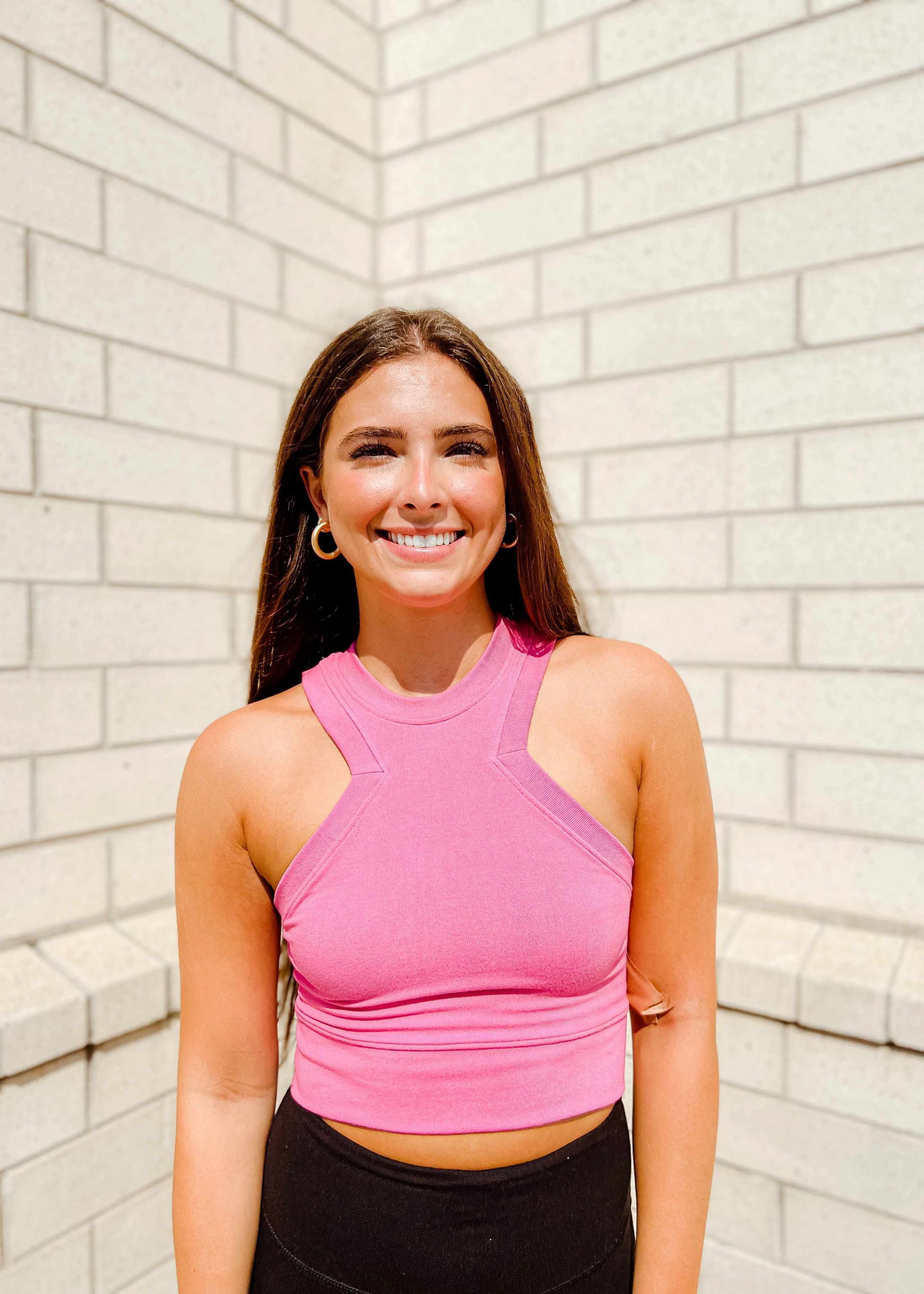 Annie Triangular Edge Crop Tank