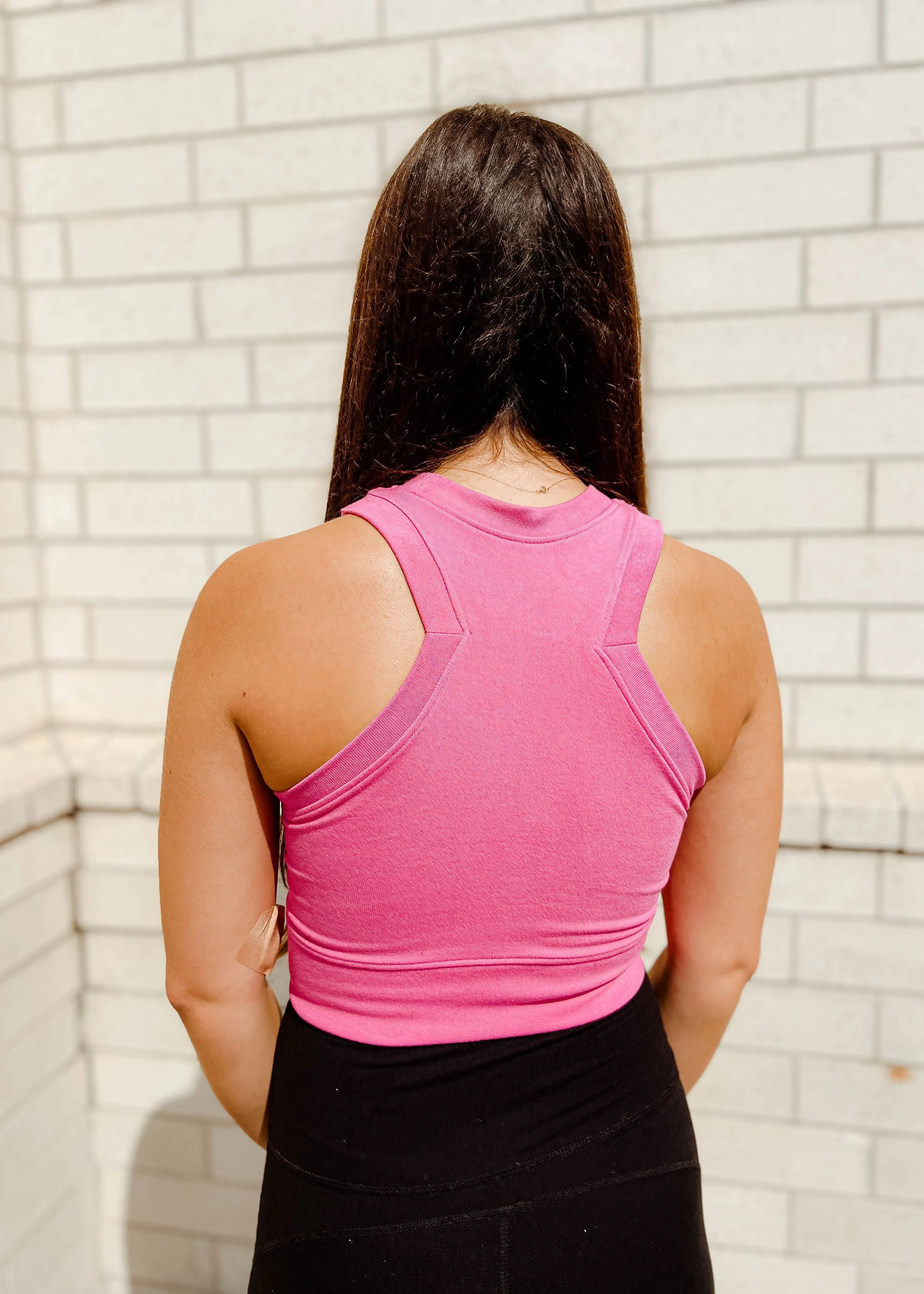 Annie Triangular Edge Crop Tank