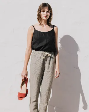 ATHENS drawstring linen pants