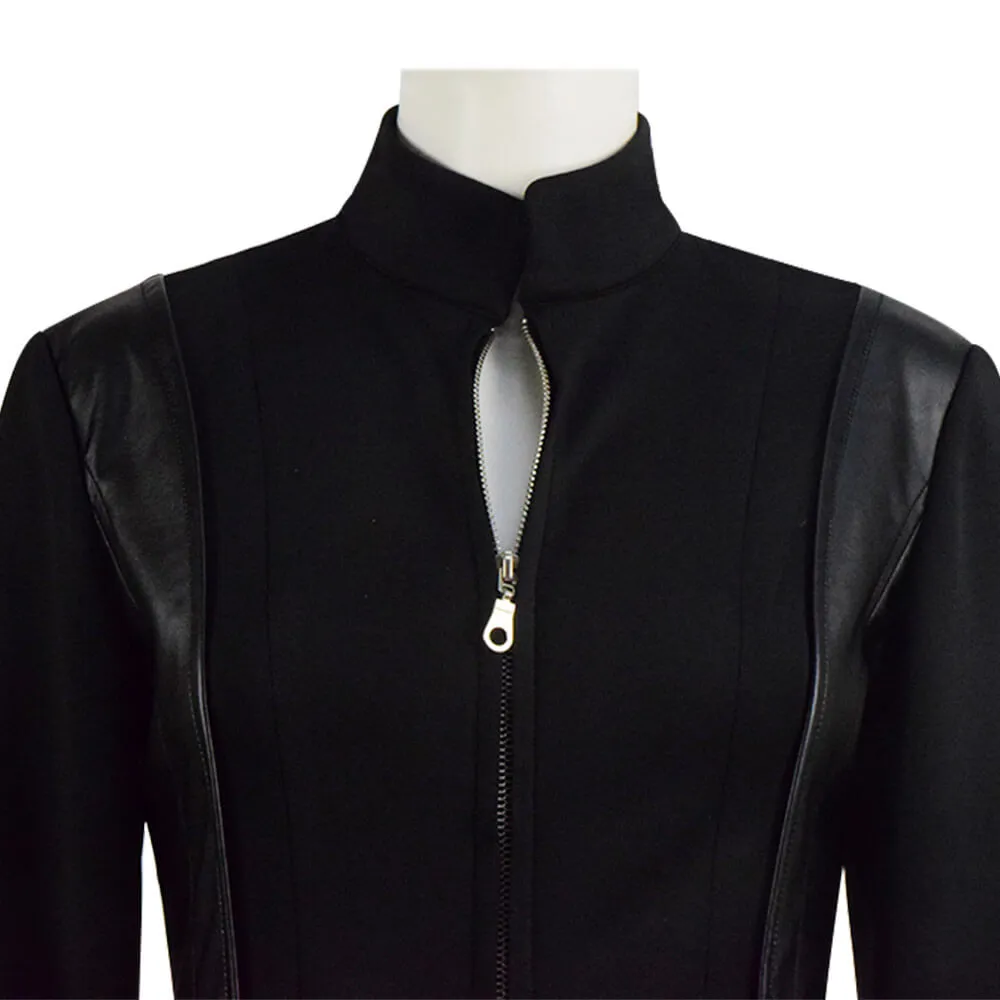 Avengers Black Widow Natasha Romanoff Black Jumpsuit Halloween Cosplay Costume