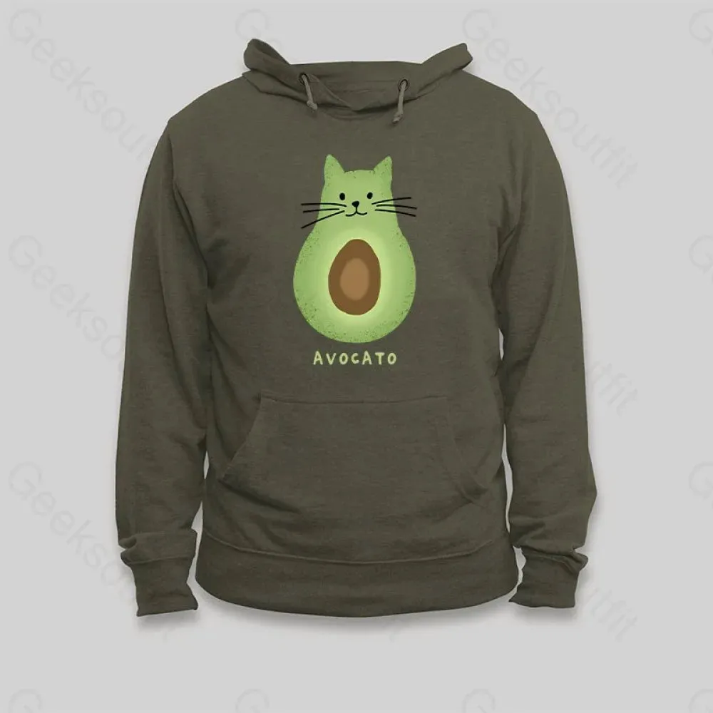 Avocato Cat Avocado Pun Hoodie
