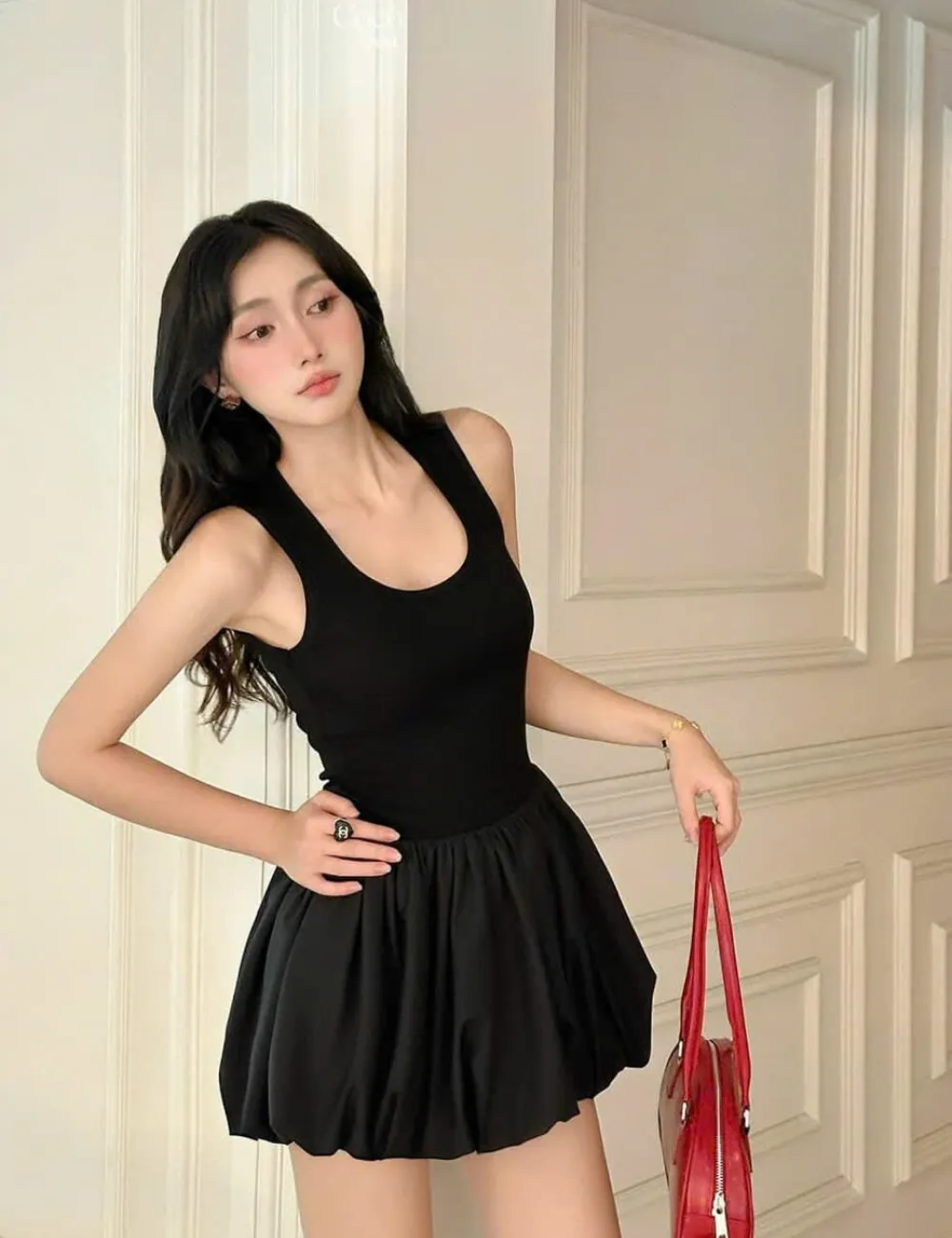 Babydoll mini dress