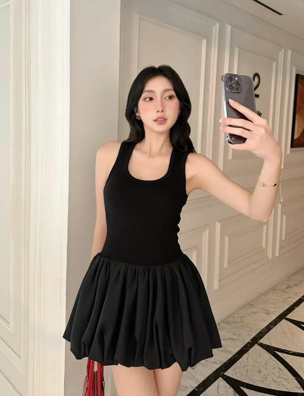 Babydoll mini dress