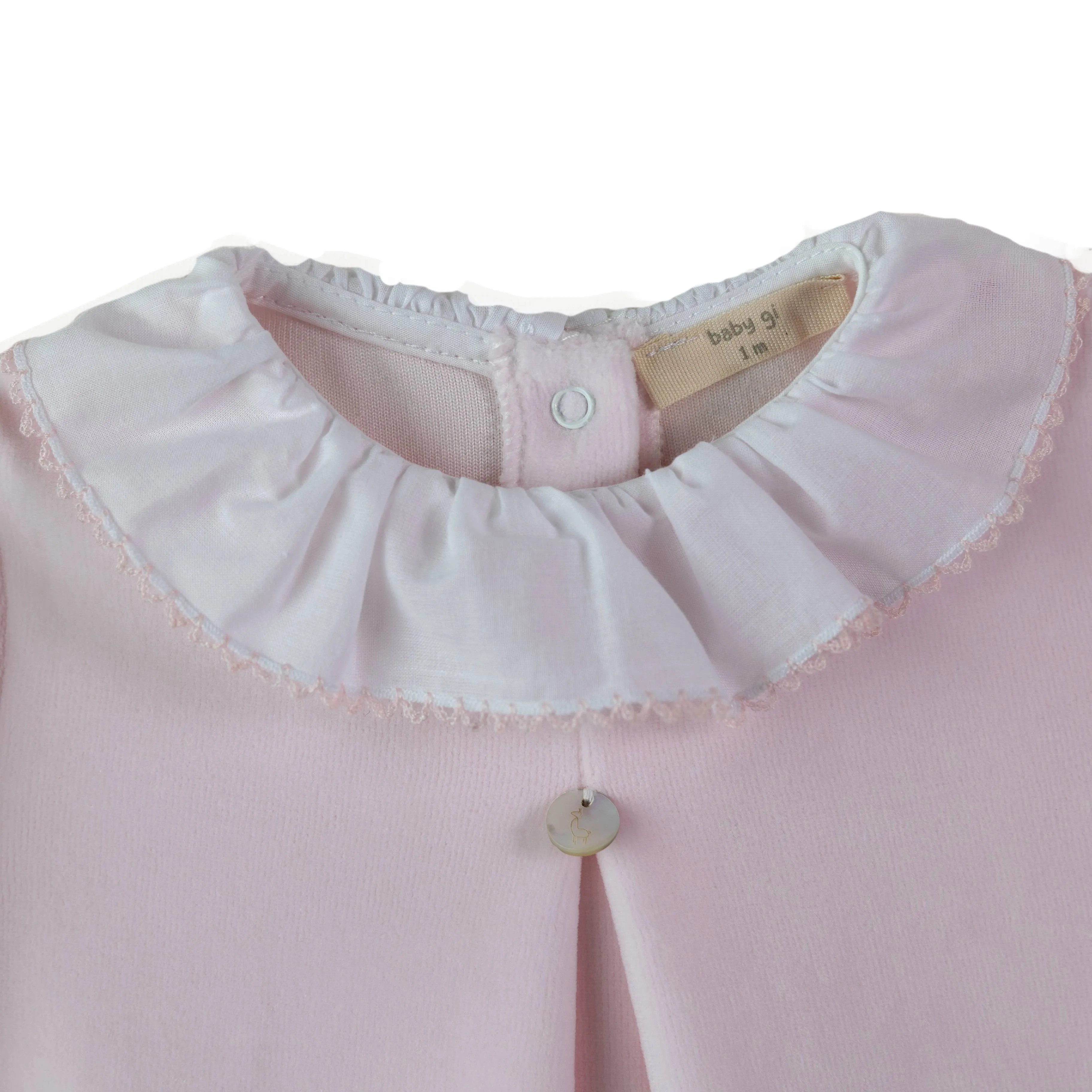 Babygrow - Velour Frilly Collar