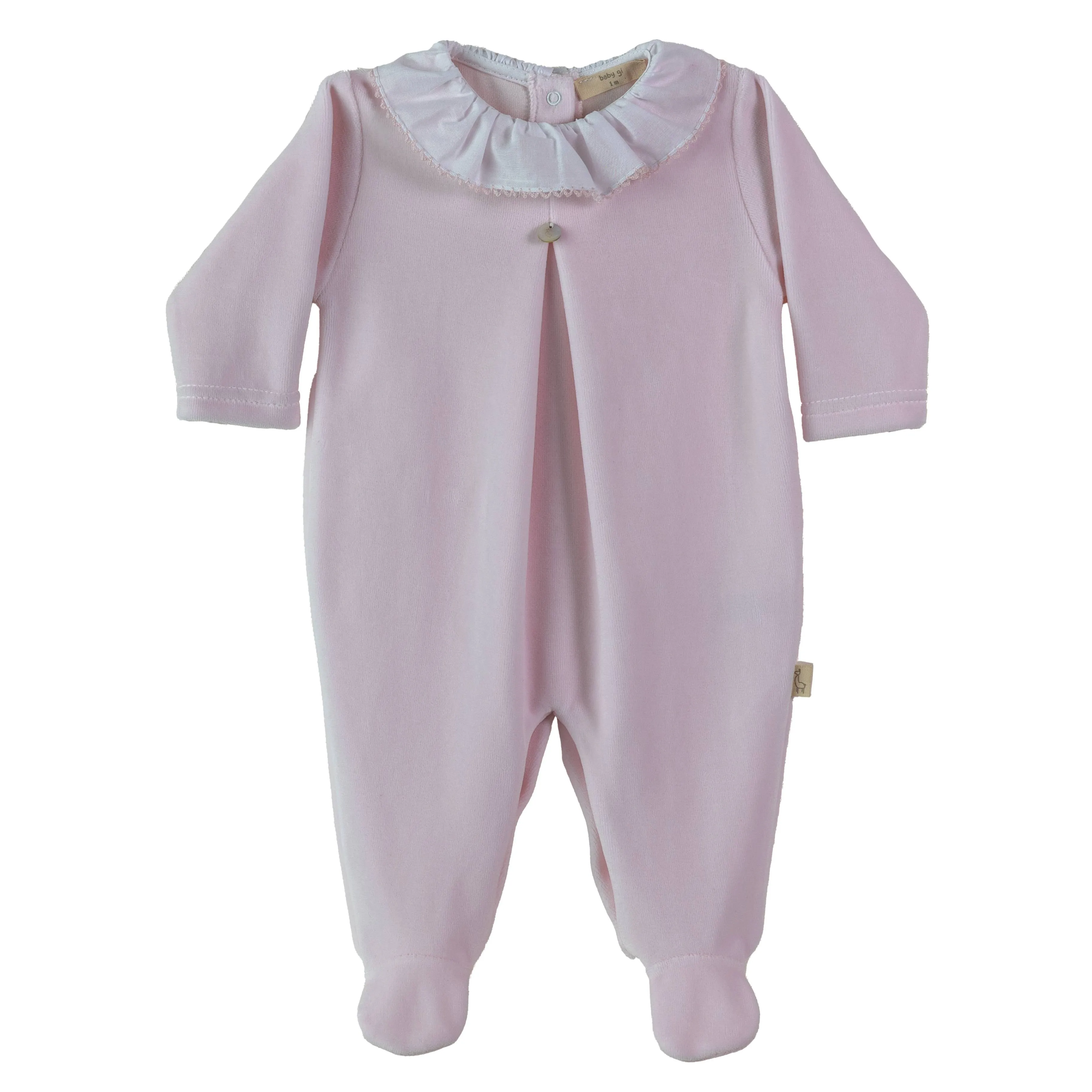 Babygrow - Velour Frilly Collar