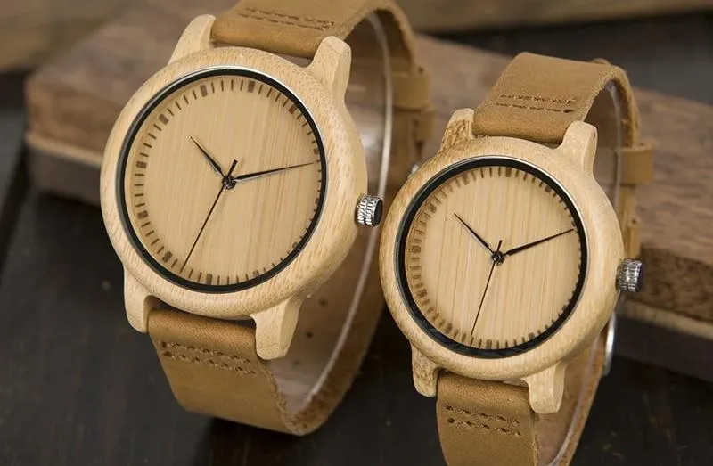BBWood™ Couple's Matching Wooden Bamboo Genuine Wrist Wood Watch - Men/Women