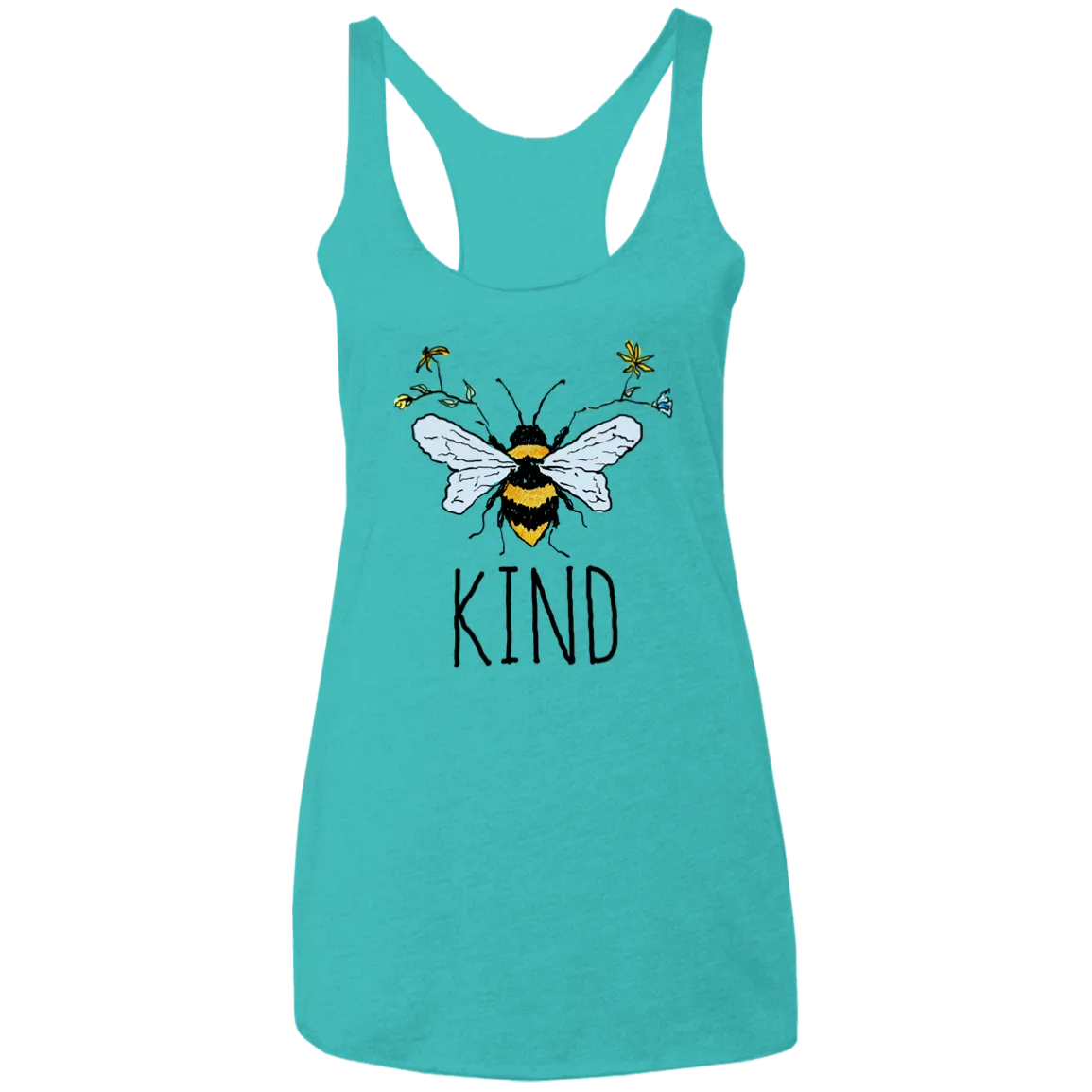 Bee Kind Ladies' Triblend Racerback Tank
