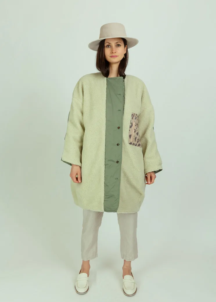 Bellerose Eucalyptus Reversible Hug Coat