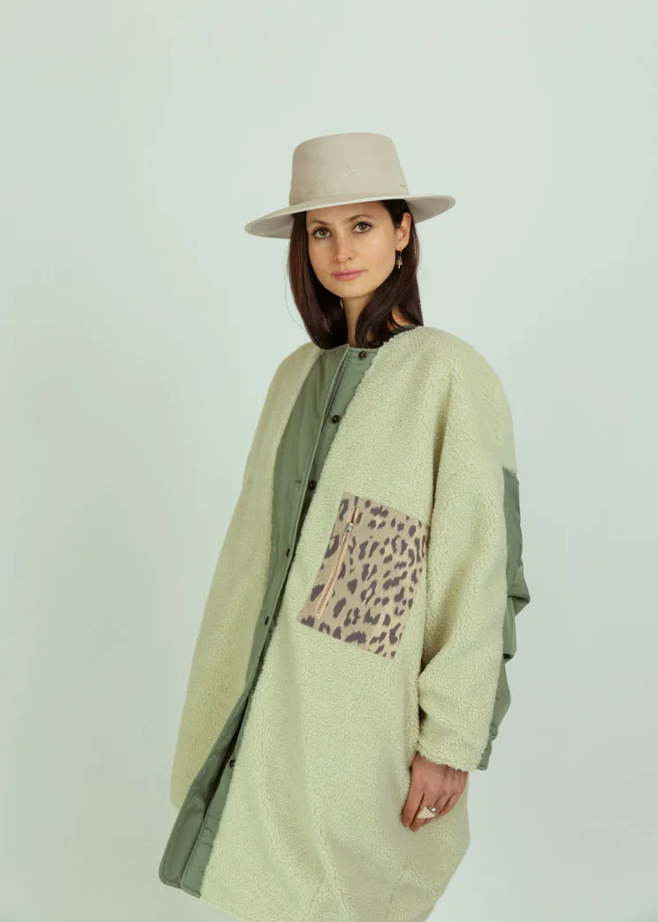 Bellerose Eucalyptus Reversible Hug Coat