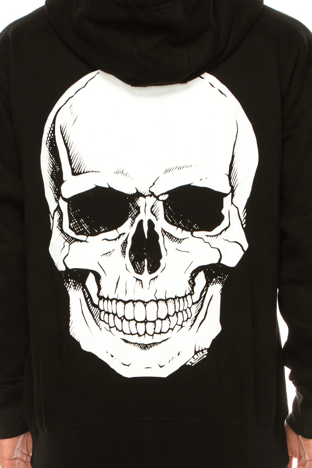 BIG SKULL ZIP UP HOODIE