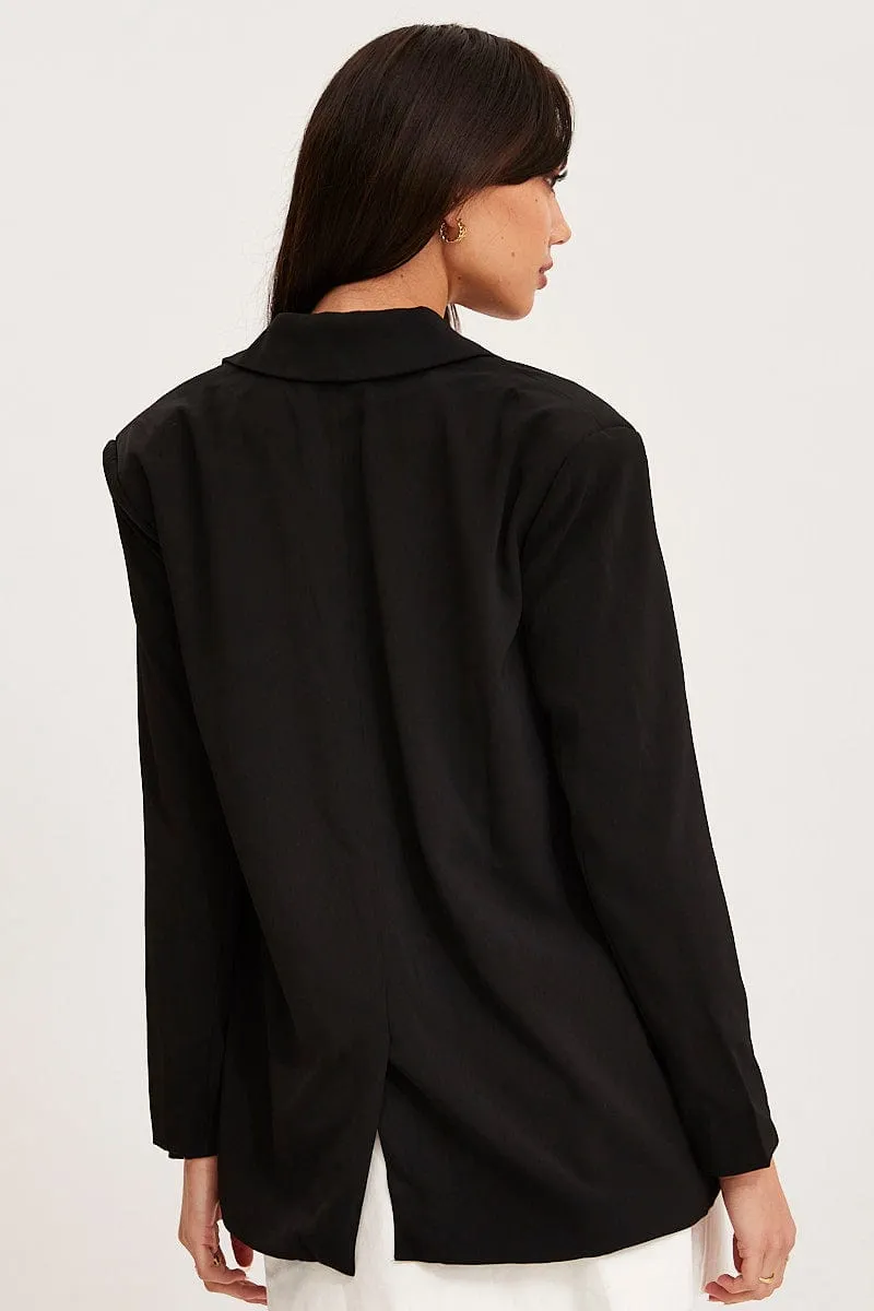 Black Oversized Jacket Long Sleeve