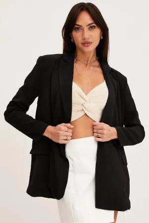 Black Oversized Jacket Long Sleeve