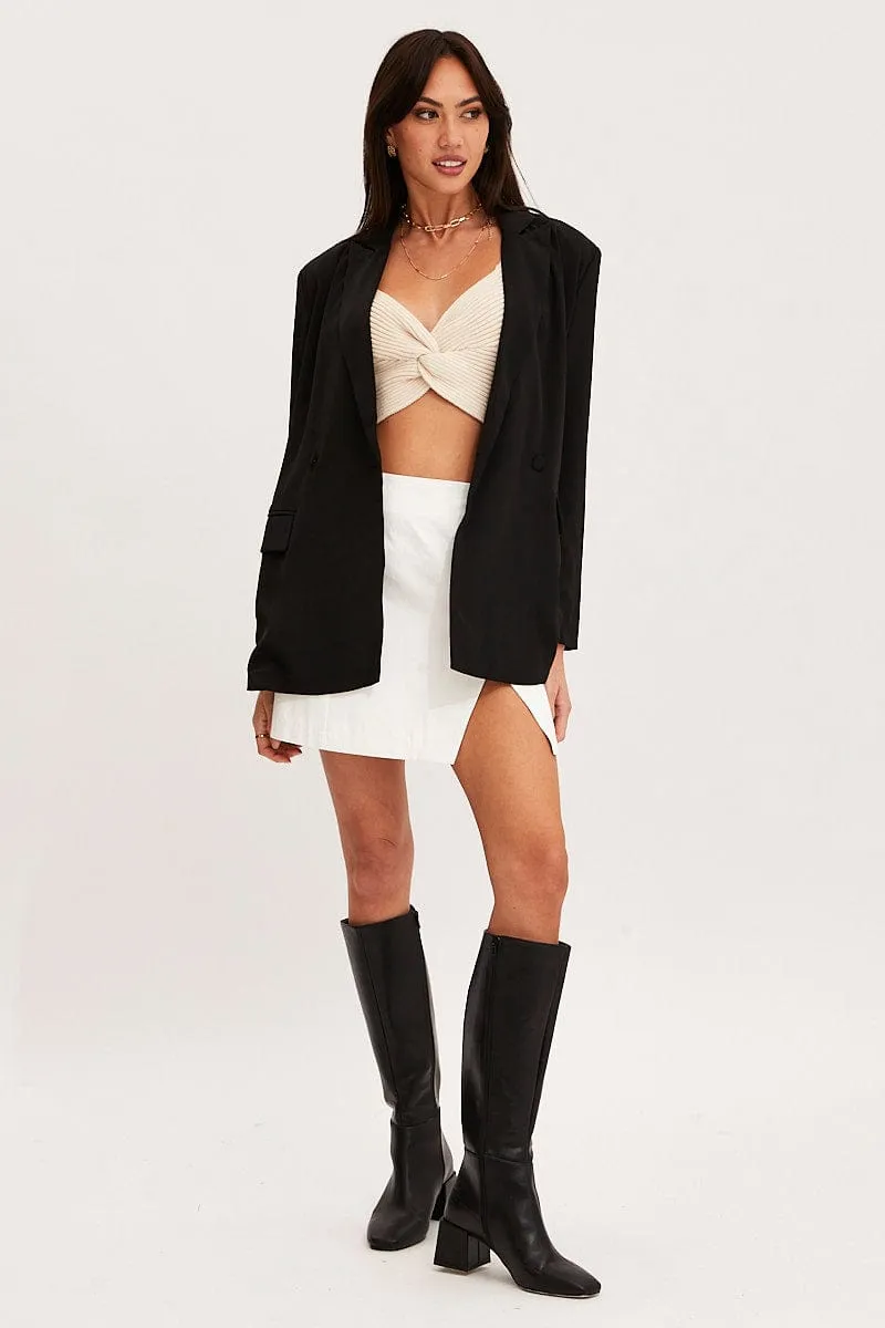 Black Oversized Jacket Long Sleeve