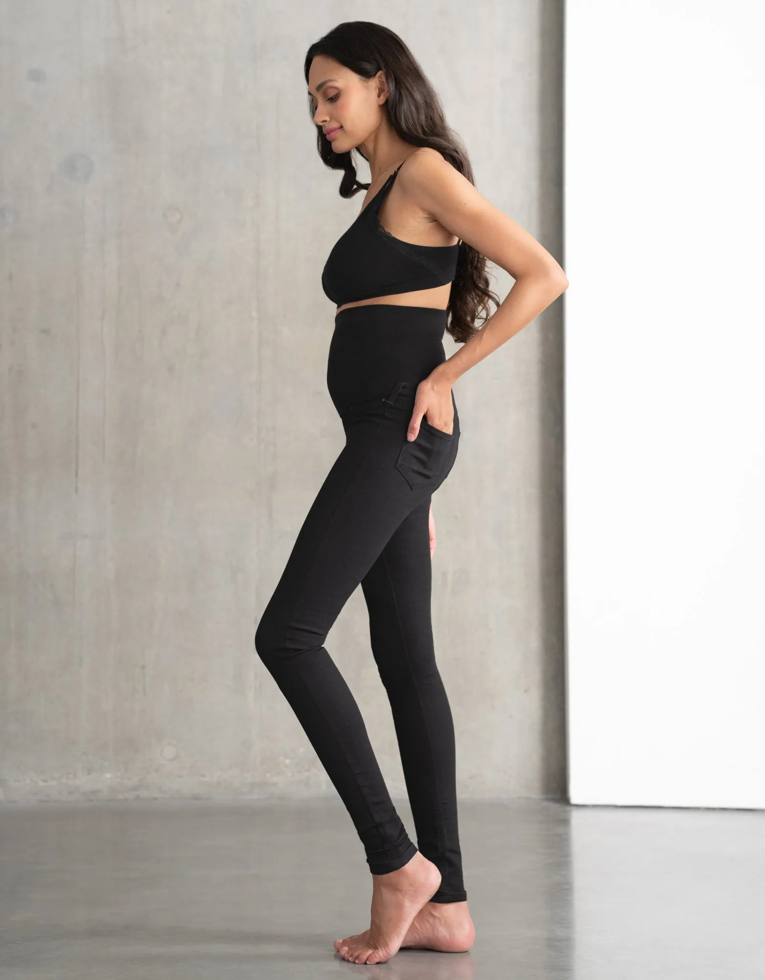 Black Post-Maternity Shaping Jeans