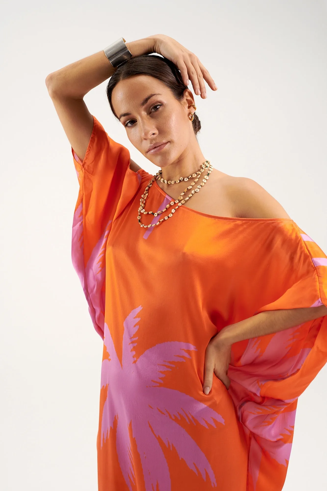 Bohemia Kaftan - Purple Palms