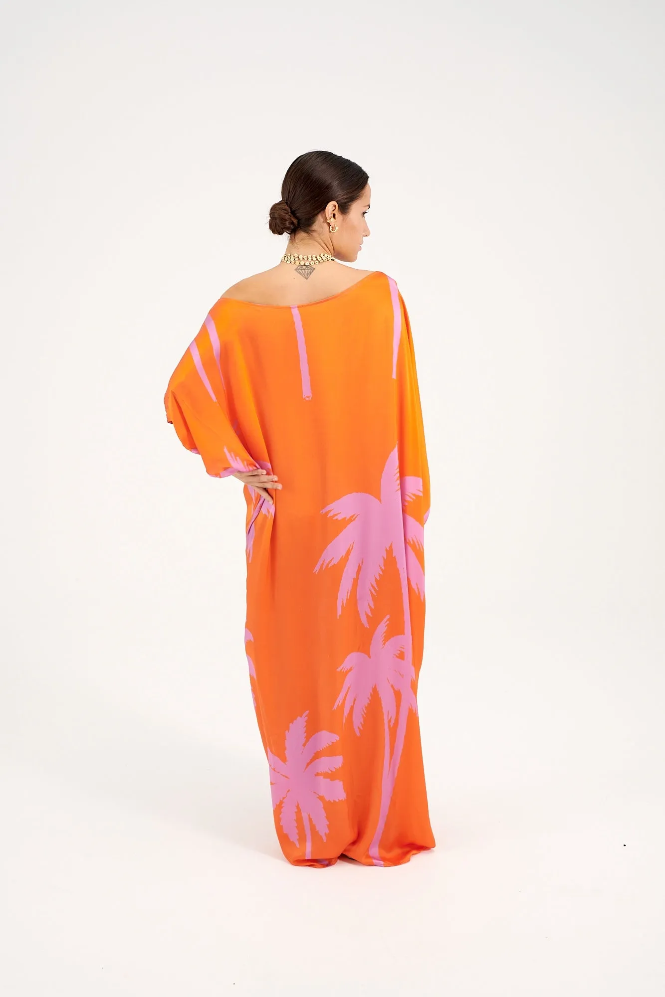 Bohemia Kaftan - Purple Palms