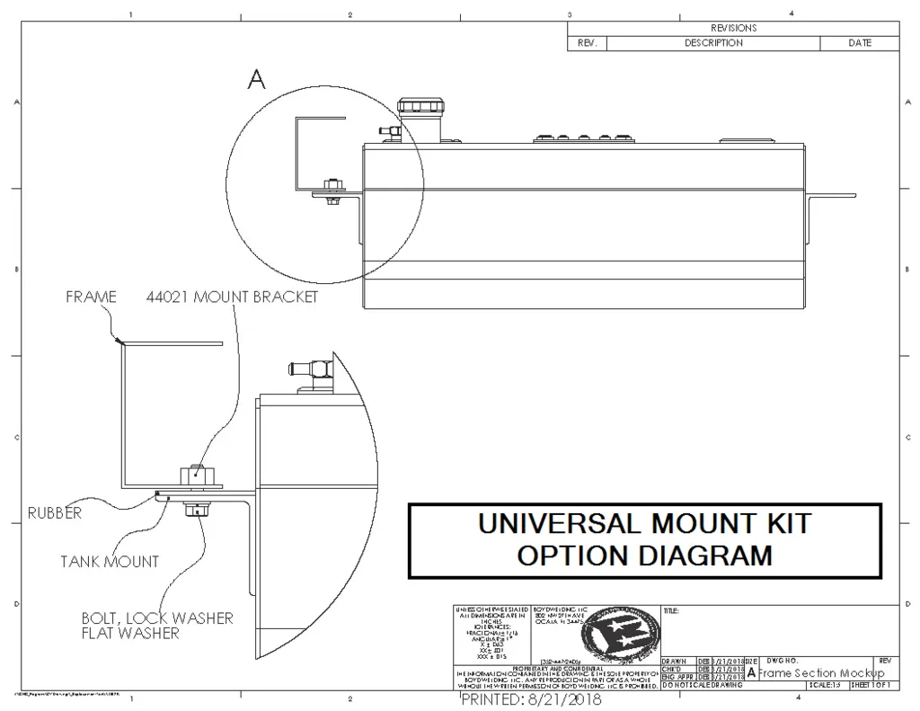 Boyd Aluminum Fuel Tank (For OEM Pump) - 63-72 C10 / K10