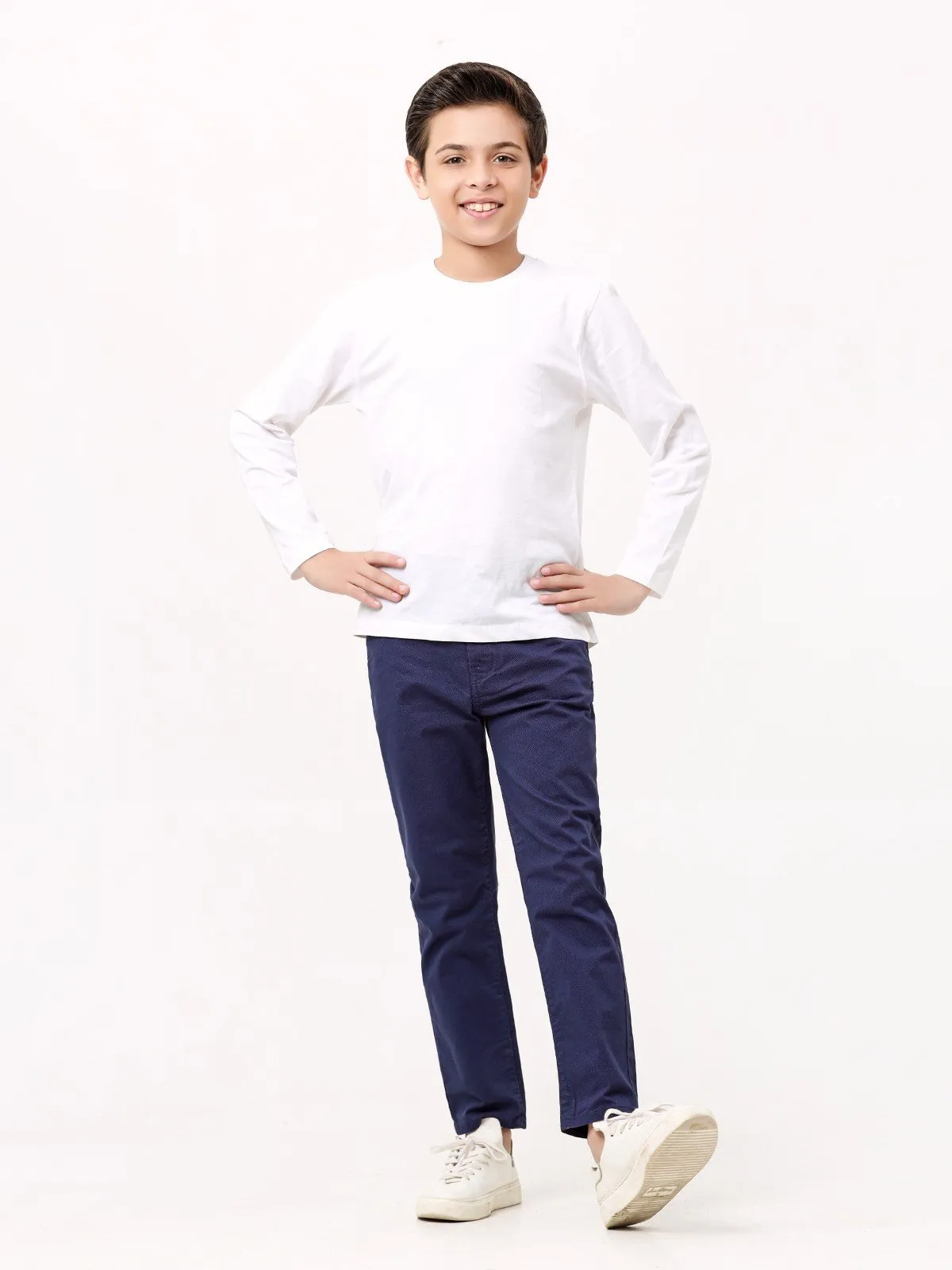 Boy's Royal Blue Chino Pant - EBBCP23-029
