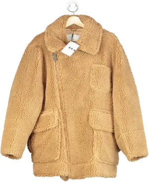 Brandon Blackwood Camel Teddy Coat UK M