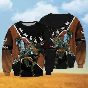 Bull Riding Unisex Hoodie Tattoo, Bull Riding Sweatshirt Bomber For Him, Bull Riding Gifts