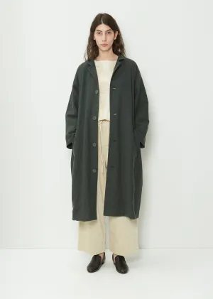 Button Down Wool Blend Coat