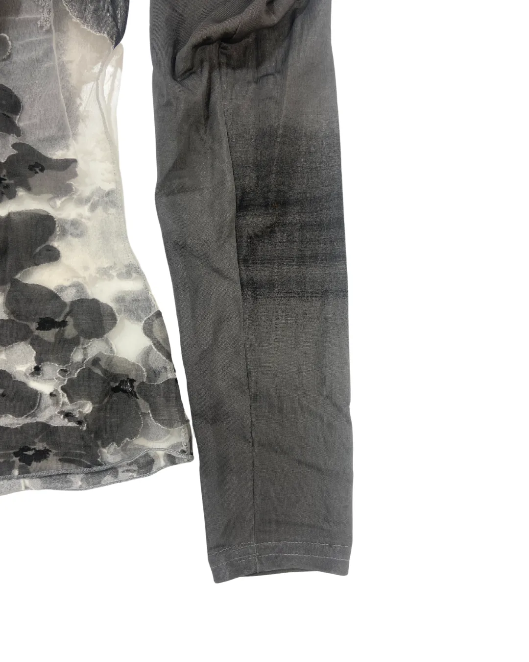 Cerri Fur Trim Mesh Shirt