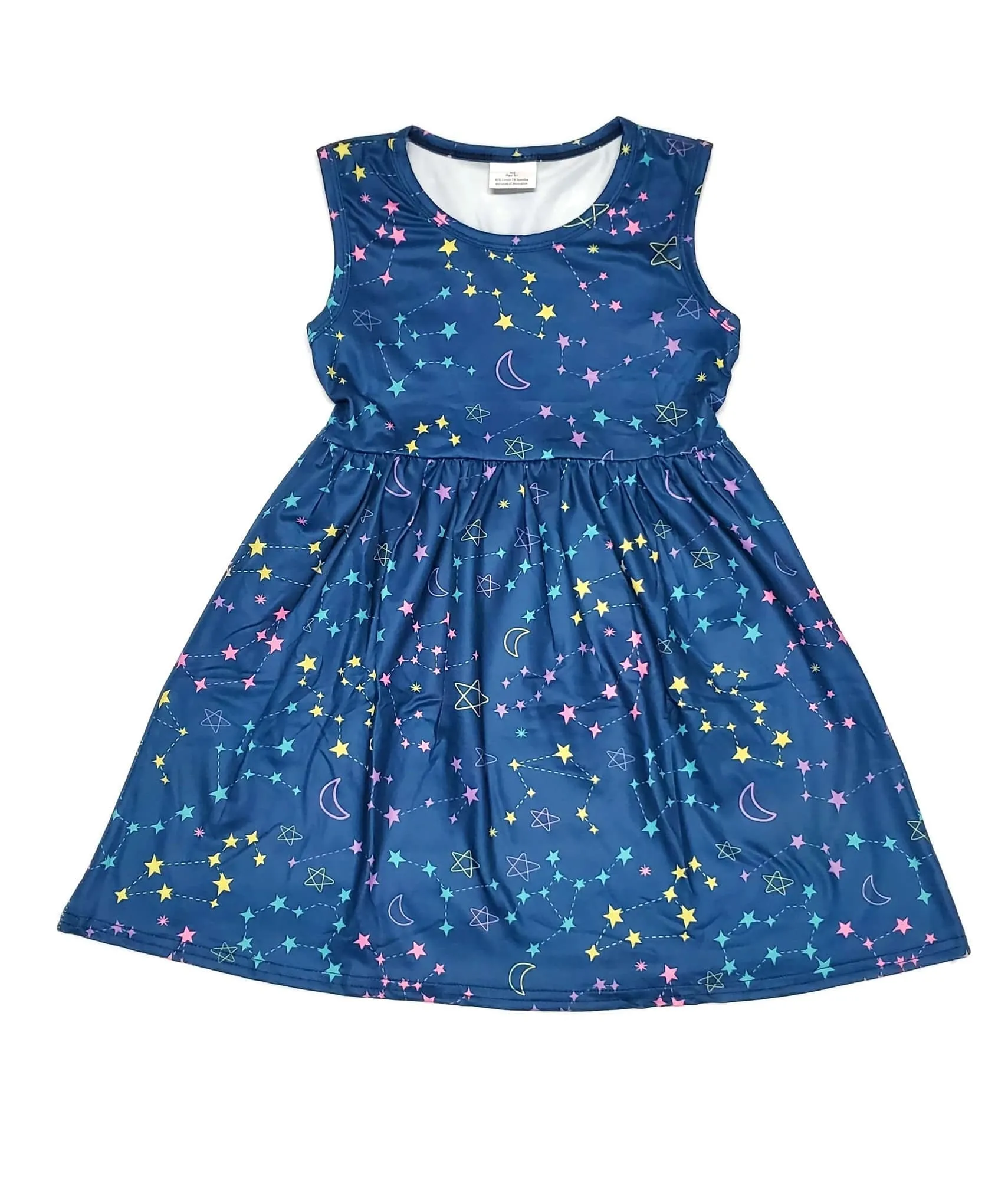 Constellation Tank Milk Silk Dress