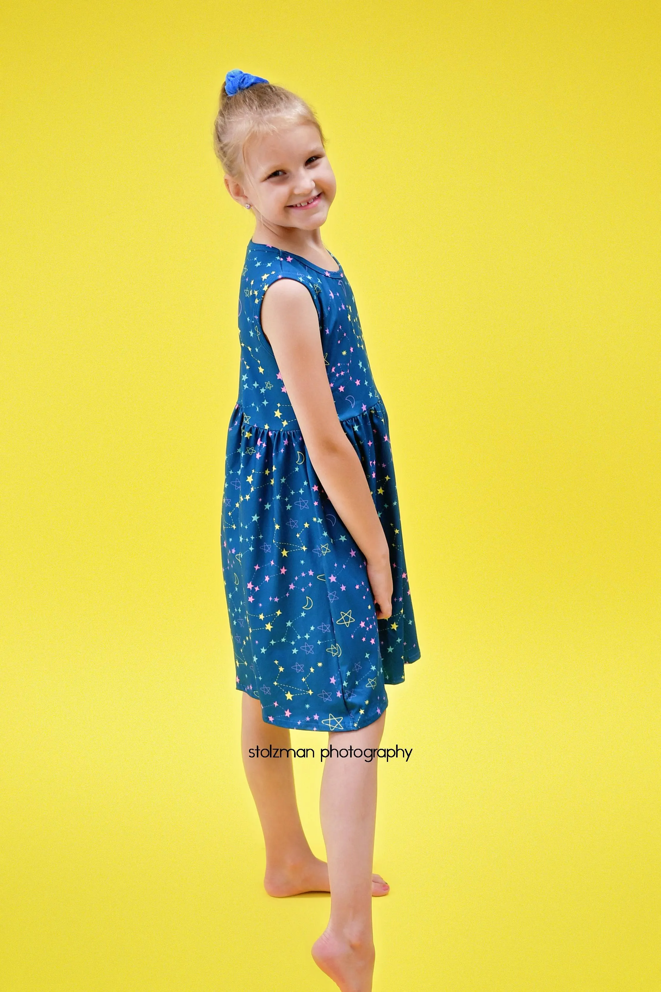 Constellation Tank Milk Silk Dress