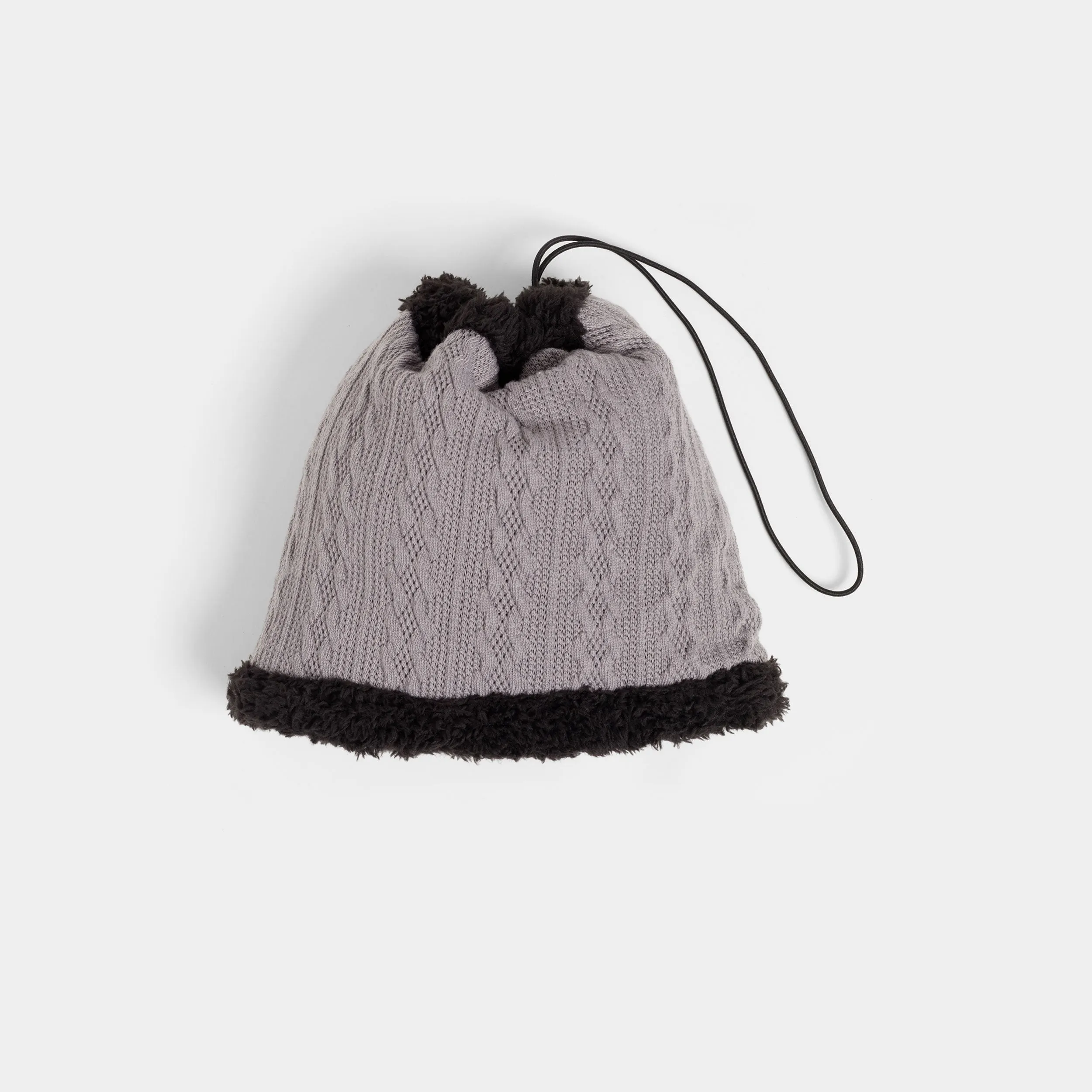 Convertible Snood with Sherpa - Grey