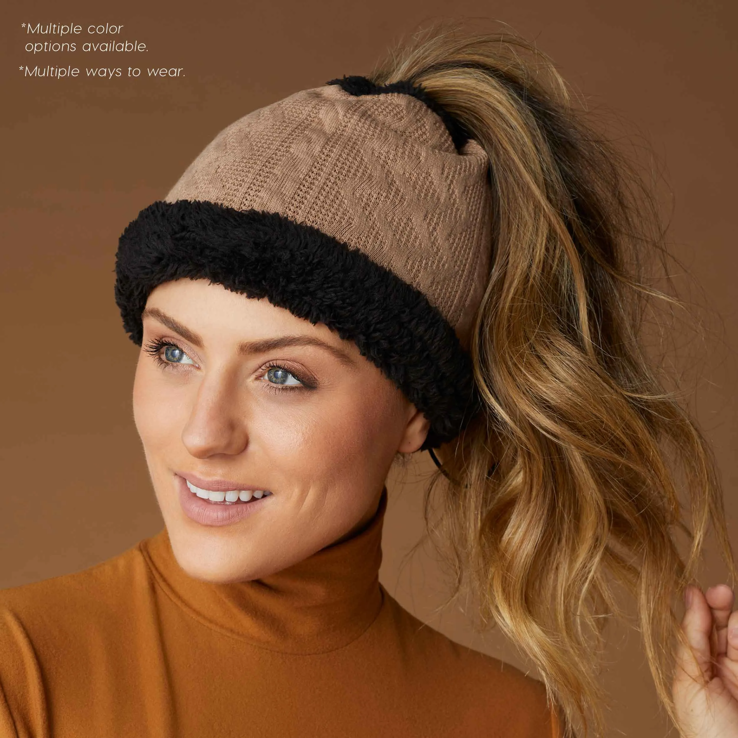 Convertible Snood with Sherpa - Grey
