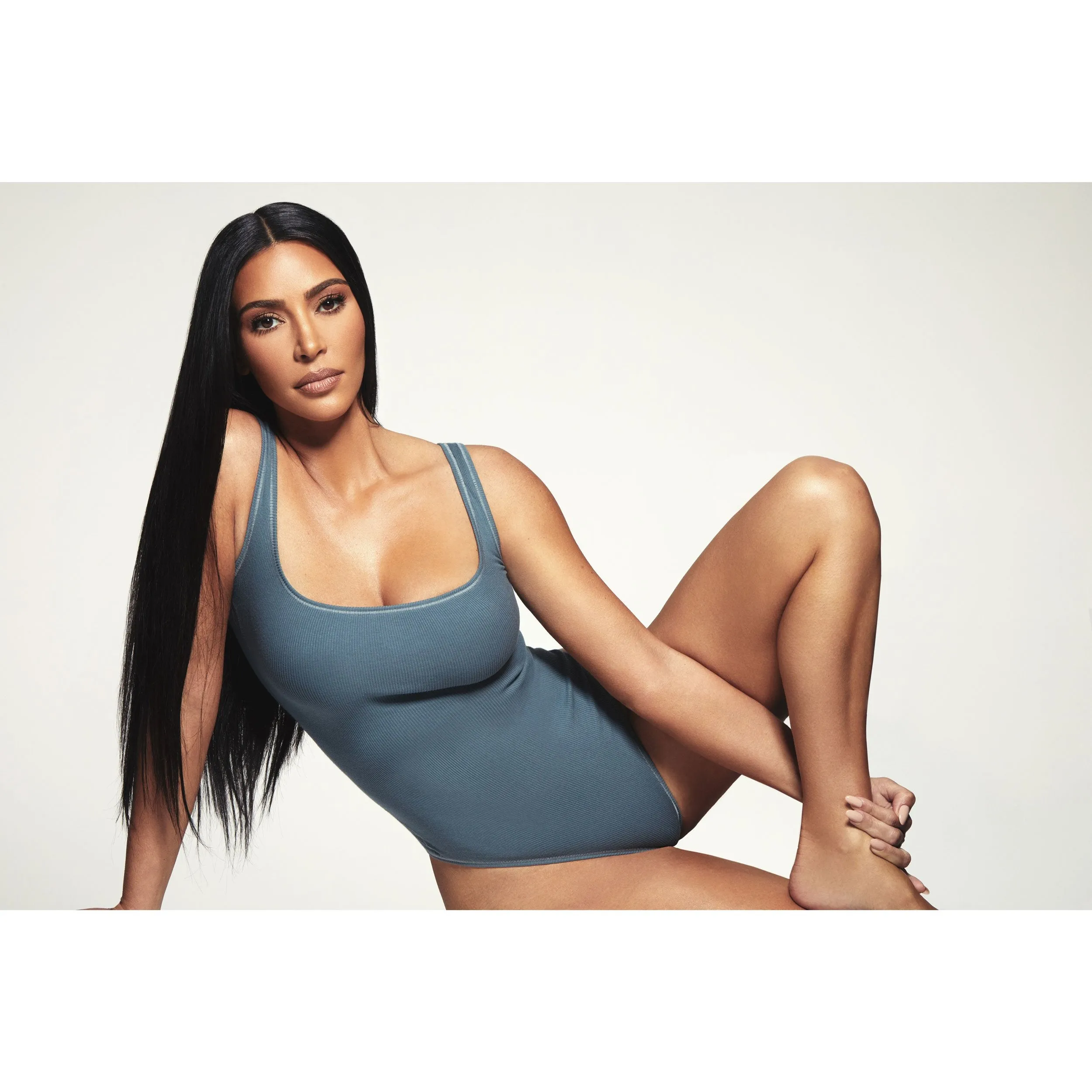 COTTON RIB BODYSUIT | LIGHT HEATHER GREY