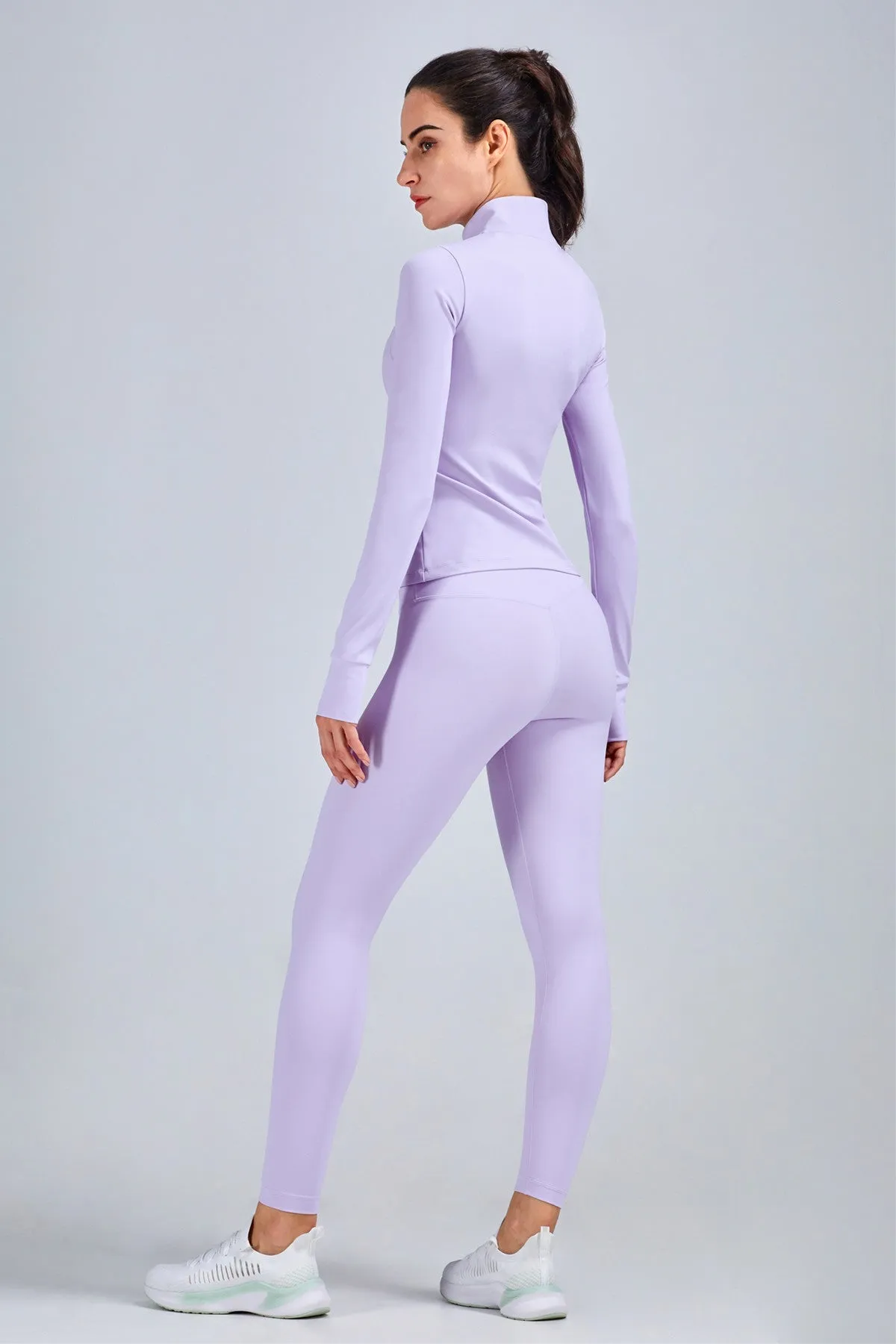 Crop Track Jacket & Leggings Set Activewear