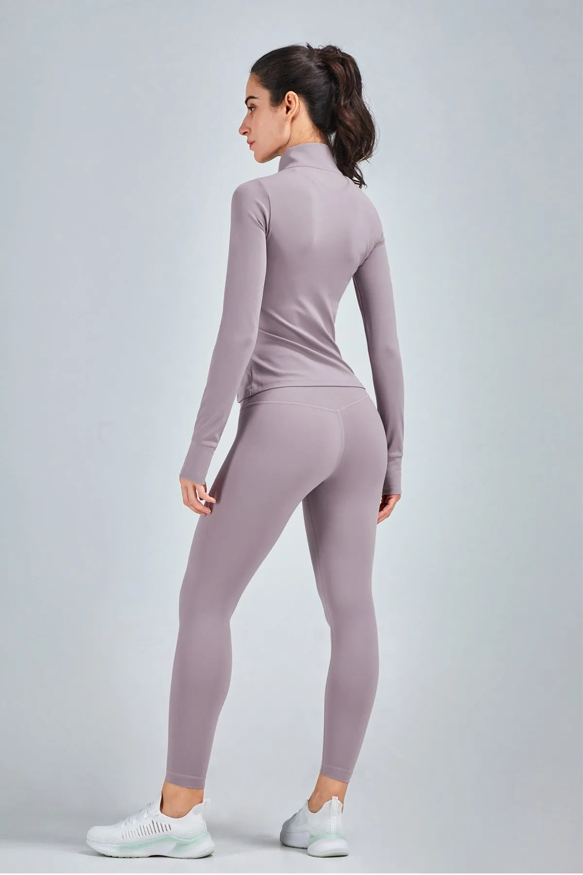 Crop Track Jacket & Leggings Set Activewear