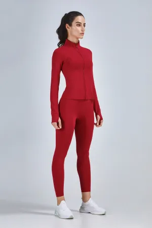 Crop Track Jacket & Leggings Set Activewear
