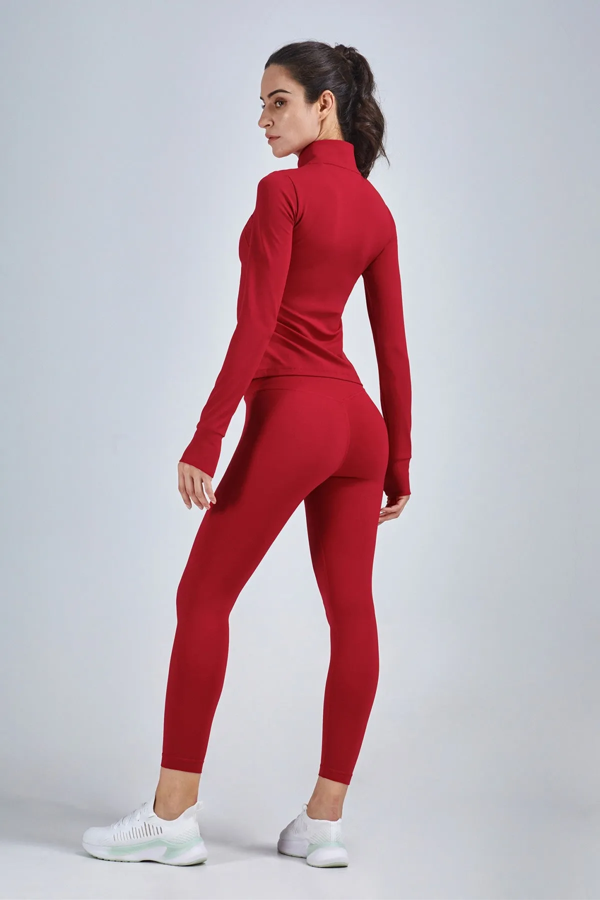 Crop Track Jacket & Leggings Set Activewear