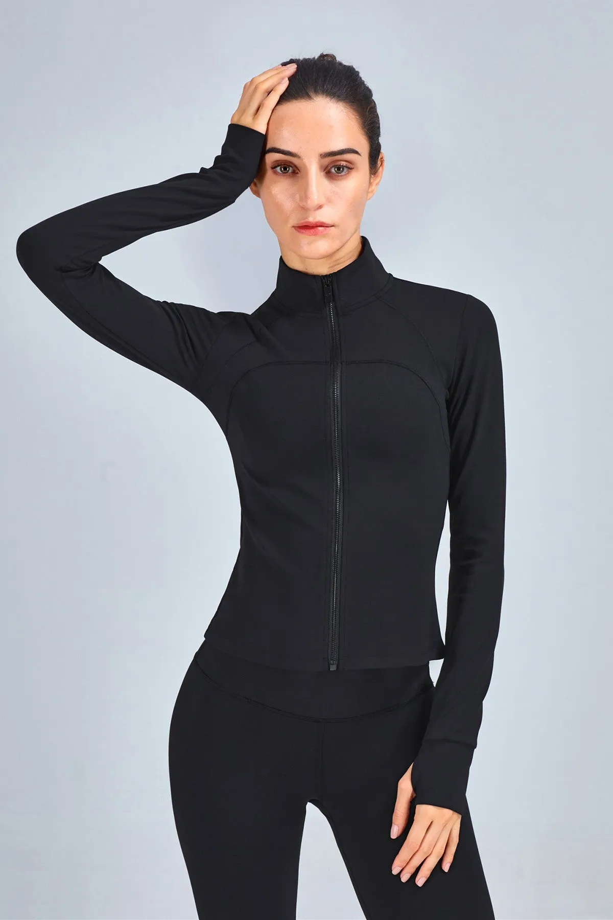 Crop Track Jacket & Leggings Set Activewear