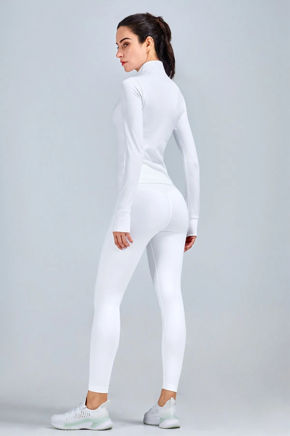 Crop Track Jacket & Leggings Set Activewear