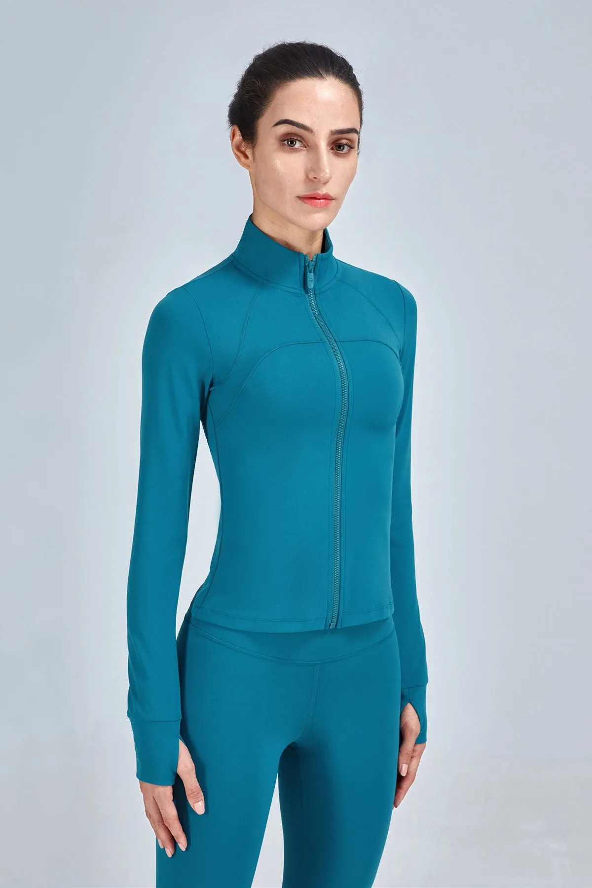 Crop Track Jacket & Leggings Set Activewear