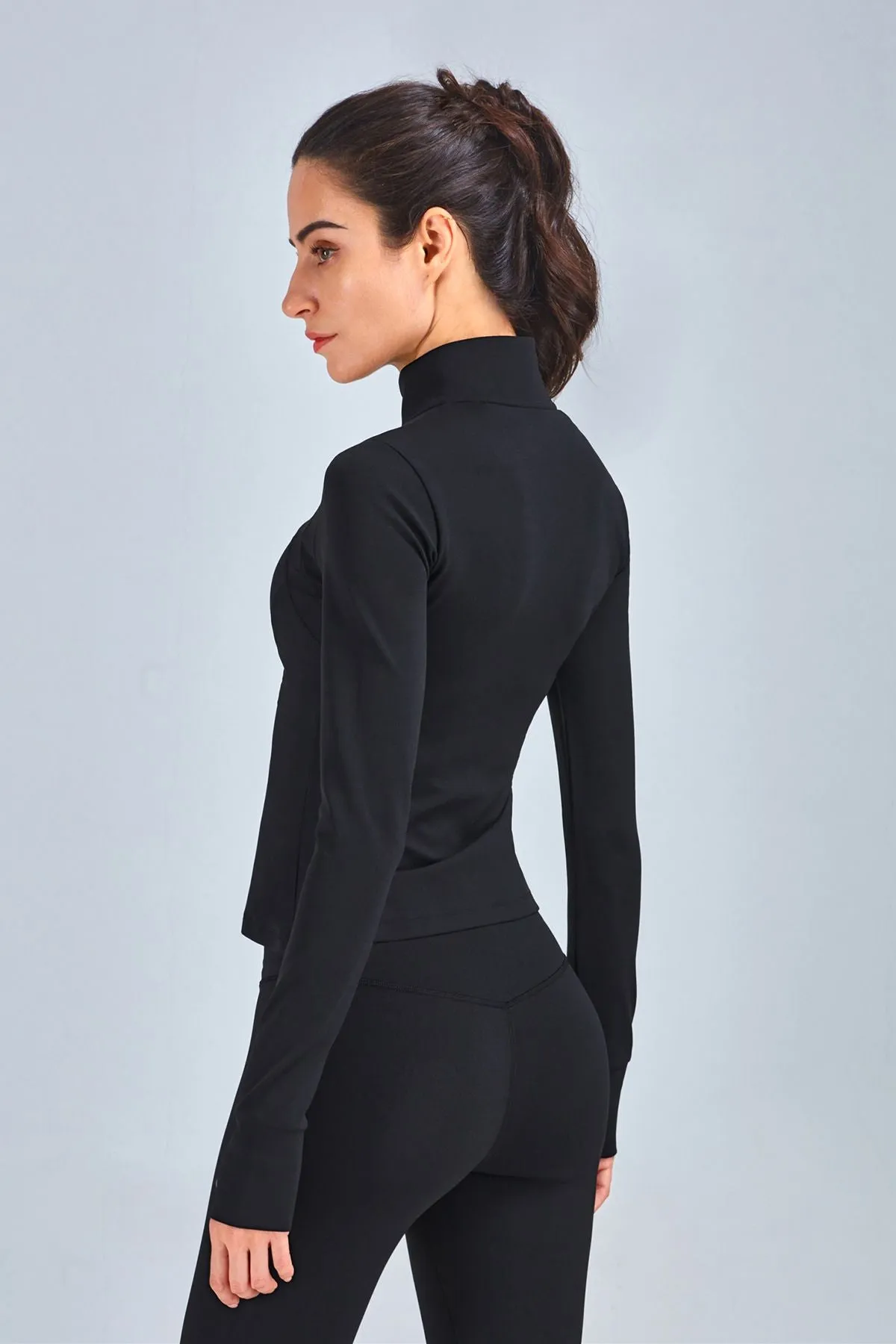 Crop Track Jacket & Leggings Set Activewear