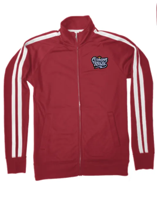 Crown Moto Script Patch Track Jacket