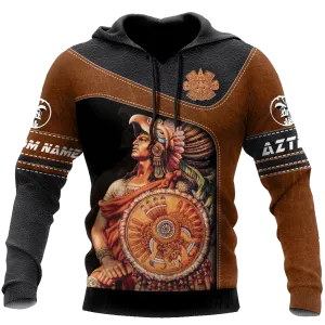 Custom Aztec Hoodie Mens, 3D Womens Aztec Hoodie Aztec Pullover Hoodie Aztec Gift For Him Her
