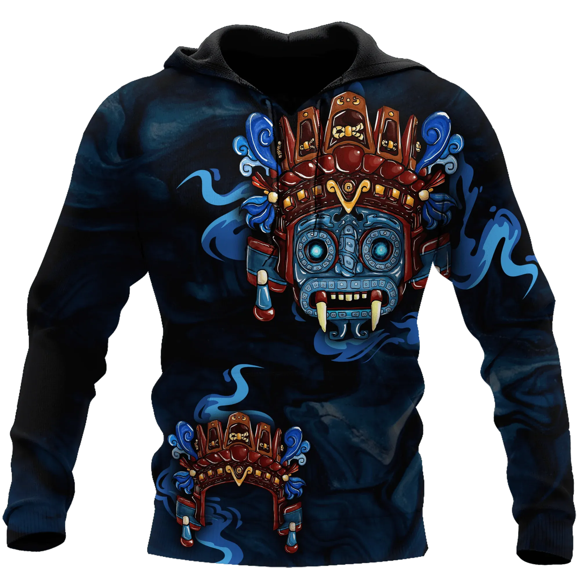 Custom Aztec Hoodie Mens, 3D Womens Aztec Hoodie Aztec Pullover Hoodie Aztec Gift For Him Her