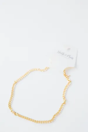 Darci Cuban Chain Necklace, Gold